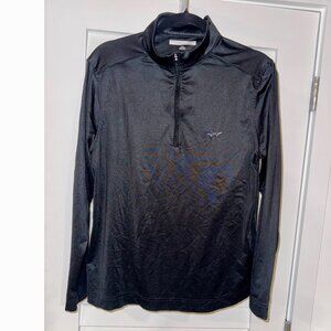 Greg Norman Men's ML75 1/4-Zip Pullover (Black, Polyester/Stretch, Size S)